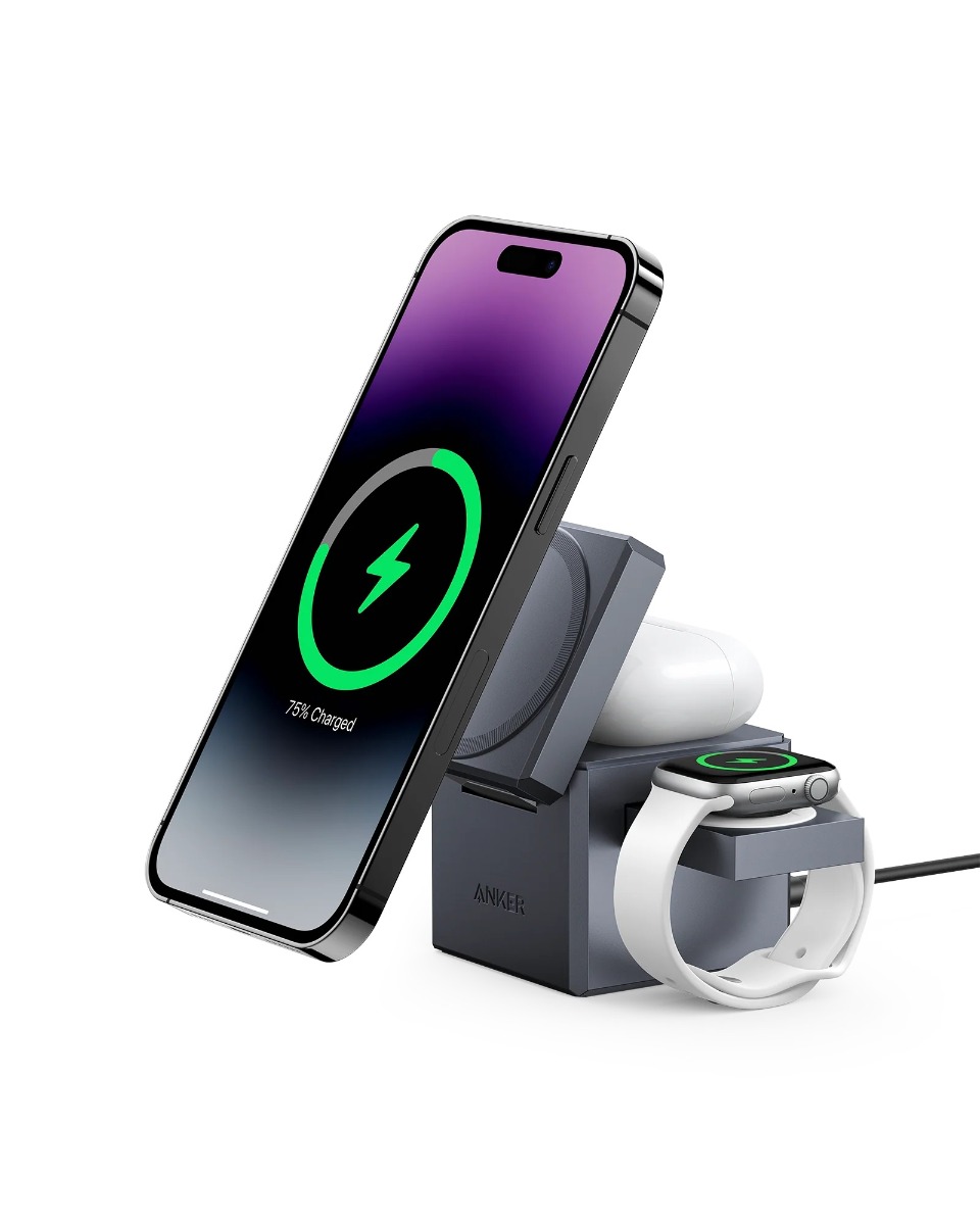 MagSafe bezdrátová nabíječka Anker 3in1 Cube MagGo